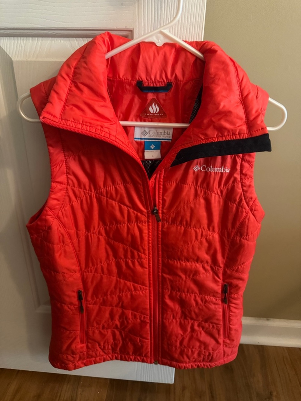 Columbia Bright Red Quilted Packable Vest